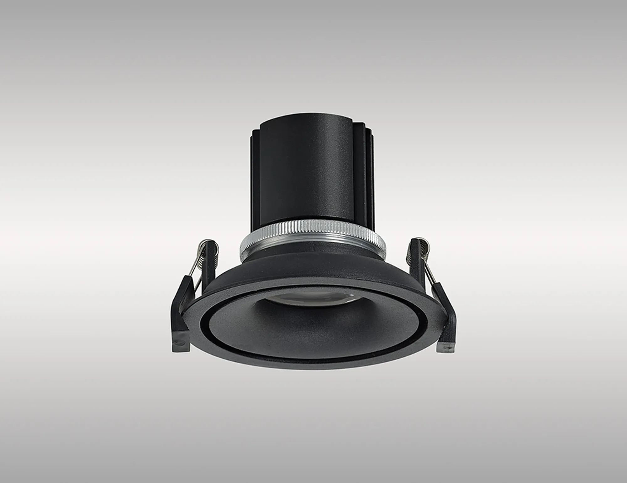 Bolor 9 Tridonic Powered 9W 3000K 840lm 36° CRI>90 LED Engine Black/Black Fixed Recessed Spotlight, IP20 DM202051  Dlux Bolor 9